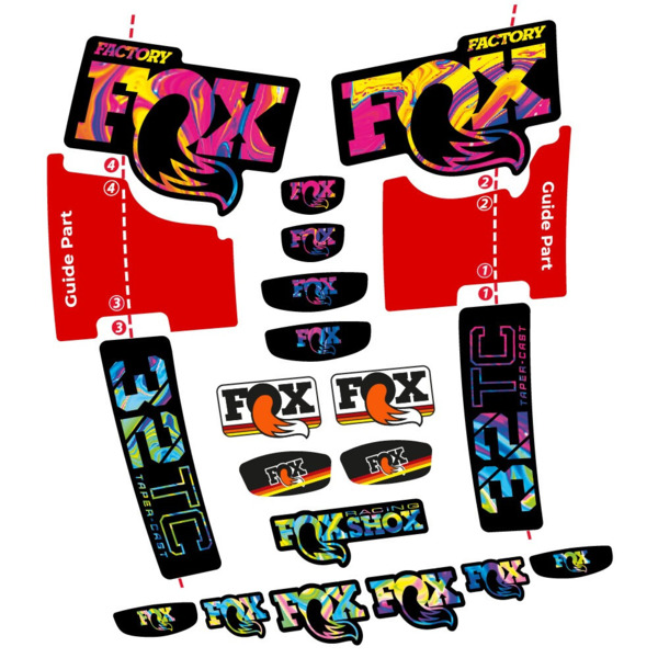 Fox 32 Taper Cast Factory Pegatinas en vinilo adhesivo Horquilla (17)