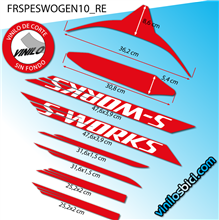 S-Works Vinilos adhesivos para cuadro