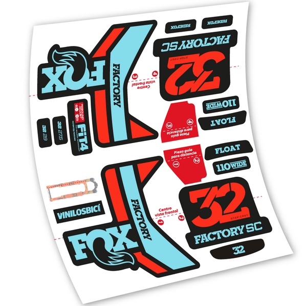 Fox 32 2019 Vinilos adhesivos