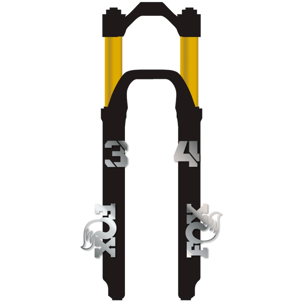 Fox 34 Pegatinas en vinilo adhesivo Horquilla (2)