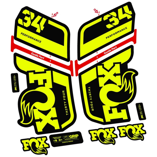 Fox 34 Performance 2022 Pegatinas en vinilo adhesivo Horquilla (2)