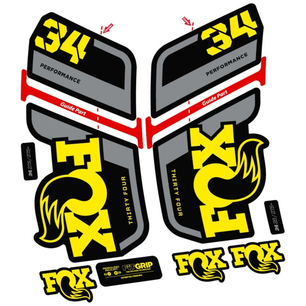 Fox 34 Performance 2022 Pegatinas en vinilo adhesivo Horquilla (3)