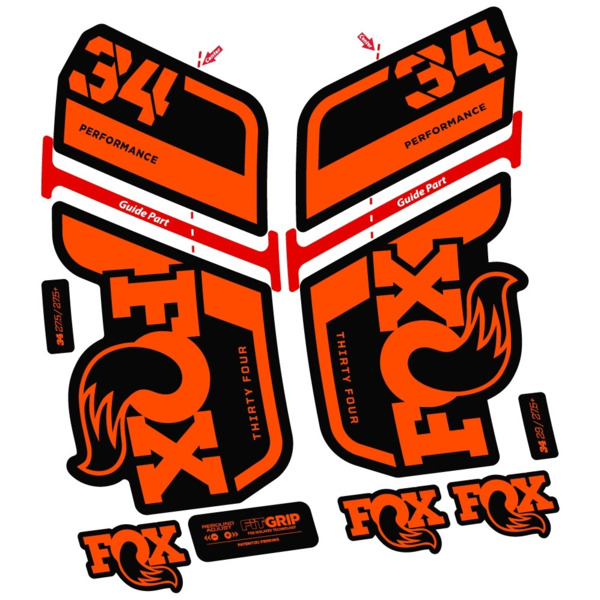 Fox 34 Performance 2022 Pegatinas en vinilo adhesivo Horquilla (10)