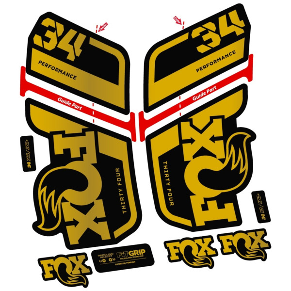 Fox 34 Performance 2022 Pegatinas en vinilo adhesivo Horquilla (13)