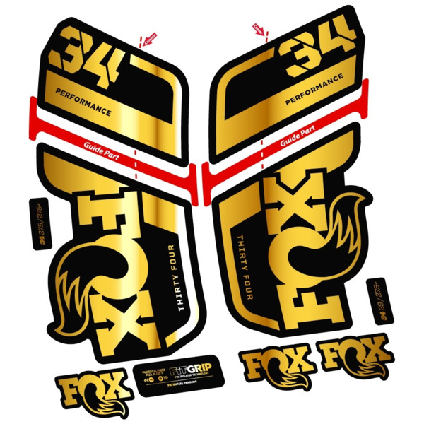 Fox 34 Performance 2022 Pegatinas en vinilo adhesivo Horquilla (14)