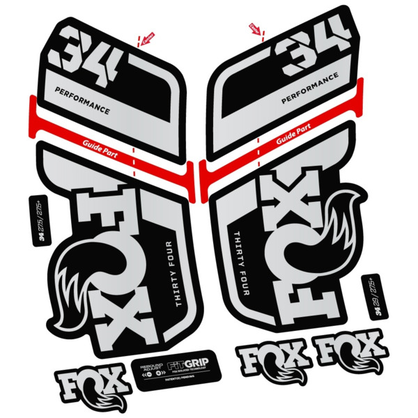 Fox 34 Performance 2022 Pegatinas en vinilo adhesivo Horquilla (15)