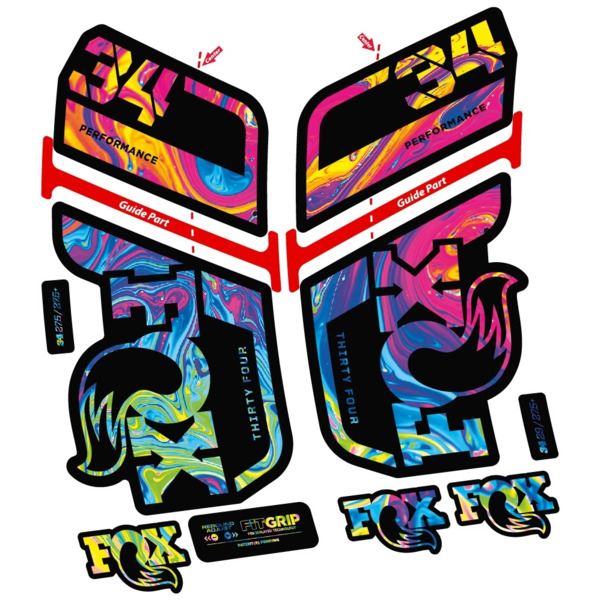 Fox 34 Performance 2022 Pegatinas en vinilo adhesivo Horquilla (17)