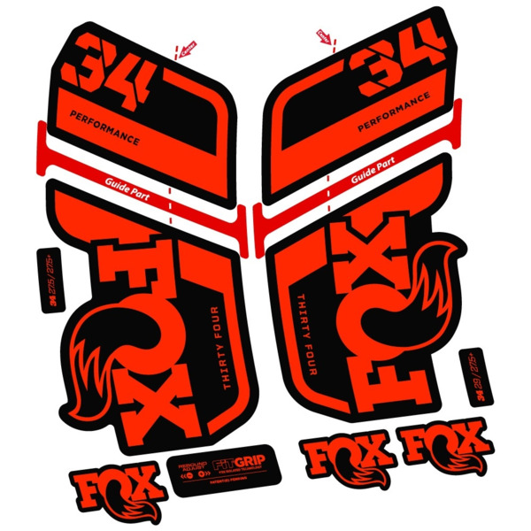 Fox 34 Performance 2022 Pegatinas en vinilo adhesivo Horquilla (18)
