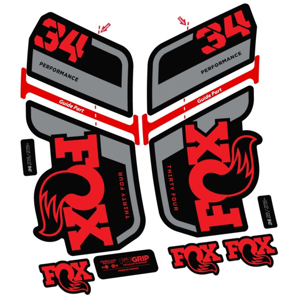Fox 34 Performance 2022 Pegatinas en vinilo adhesivo Horquilla (19)