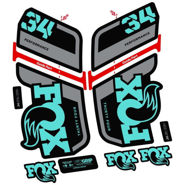 Fox 34 Performance 2022 Pegatinas en vinilo adhesivo Horquilla (22)