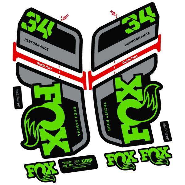 Fox 34 Performance 2022 Pegatinas en vinilo adhesivo Horquilla (24)