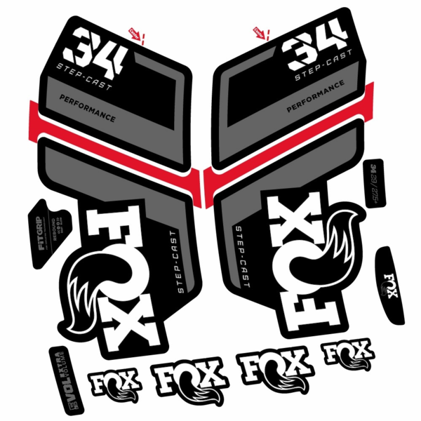 Fox 34 Performance SC 2022 Pegatinas en vinilo adhesivo Horquilla (6)