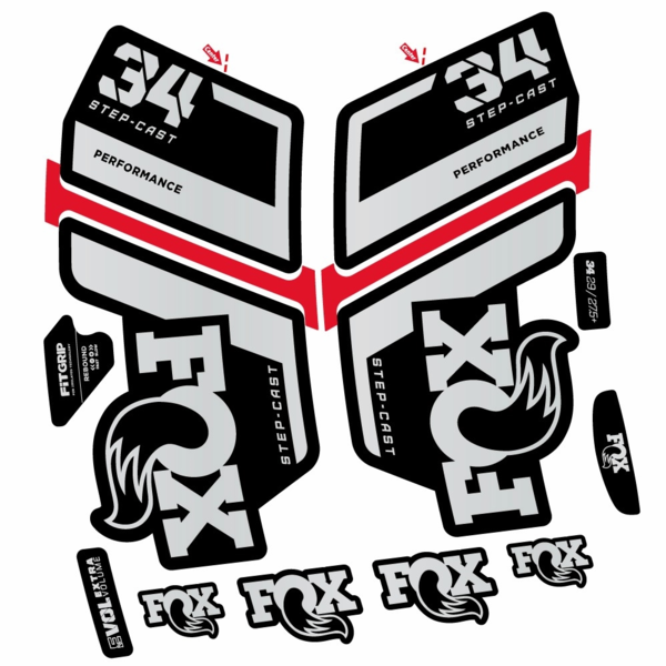 Fox 34 Performance SC 2022 Pegatinas en vinilo adhesivo Horquilla (15)