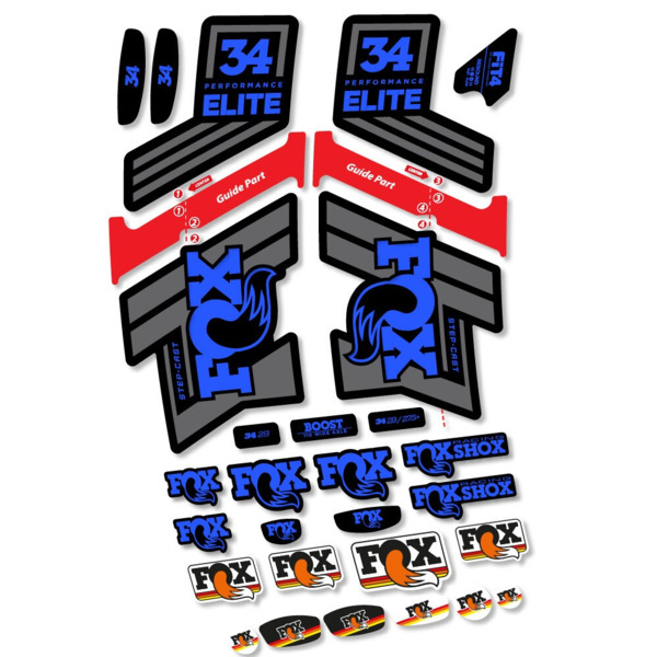 Fox 34 SC Elite 2019 Pegatinas en vinilo adhesivo Horquilla (5)