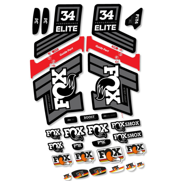 Fox 34 SC Elite 2019 Pegatinas en vinilo adhesivo Horquilla (6)