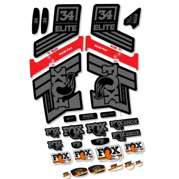 Fox 34 SC Elite 2019 Pegatinas en vinilo adhesivo Horquilla (7)