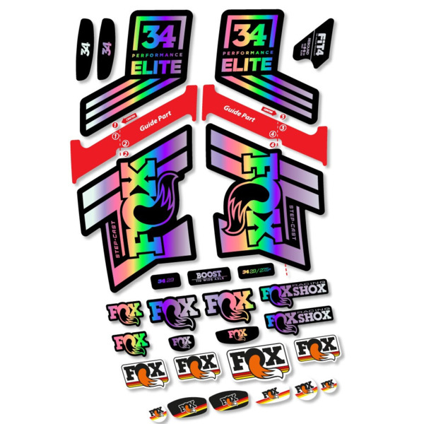 Fox 34 SC Elite 2019 Pegatinas en vinilo adhesivo Horquilla (8)