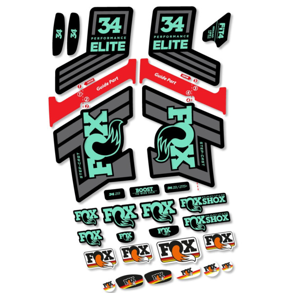 Fox 34 SC Elite 2019 Pegatinas en vinilo adhesivo Horquilla (9)