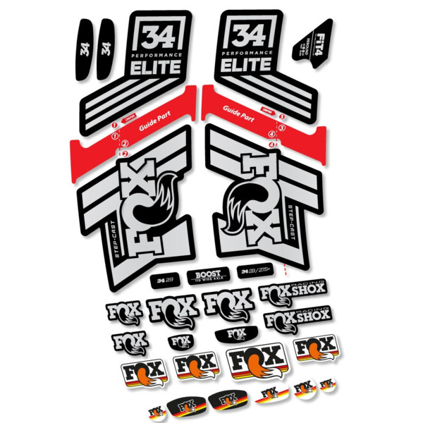 Fox 34 SC Elite 2019 Pegatinas en vinilo adhesivo Horquilla (15)