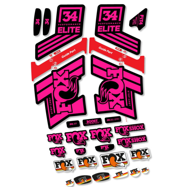 Fox 34 SC Elite 2019 Pegatinas en vinilo adhesivo Horquilla (20)