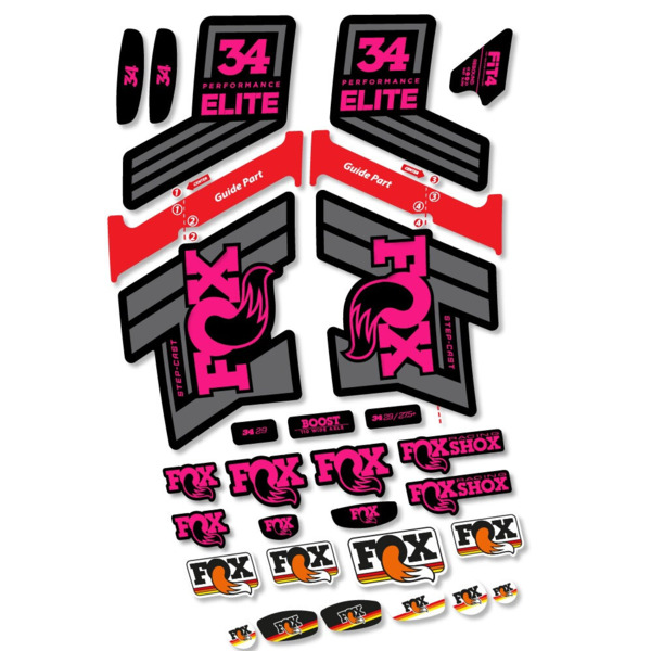 Fox 34 SC Elite 2019 Pegatinas en vinilo adhesivo Horquilla (21)