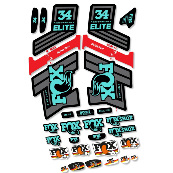 Fox 34 SC Elite 2019 Pegatinas en vinilo adhesivo Horquilla (22)