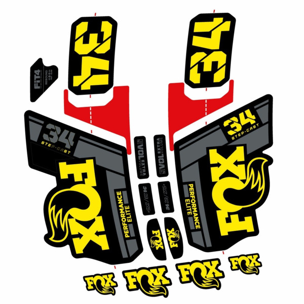 Fox 34 SC Elite 2021 Pegatinas en vinilo adhesivo Horquilla (3)