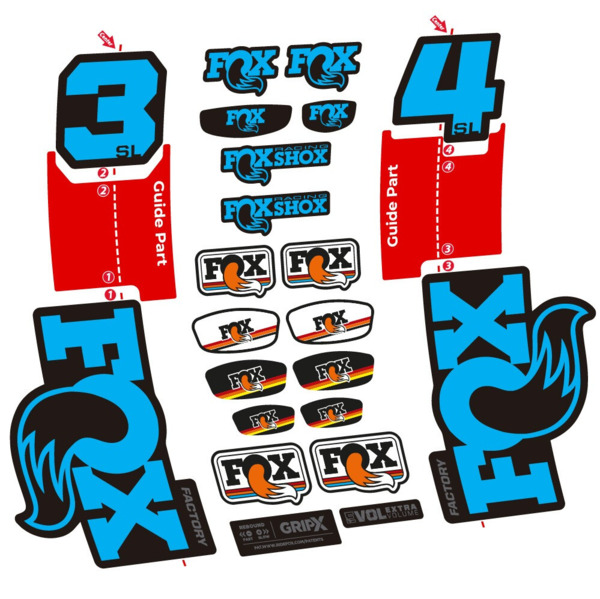 Fox 34 SL Factory Pegatinas en vinilo adhesivo Horquilla (4)