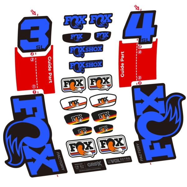 Fox 34 SL Factory Pegatinas en vinilo adhesivo Horquilla (5)