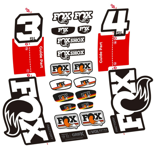 Fox 34 SL Factory Pegatinas en vinilo adhesivo Horquilla (6)
