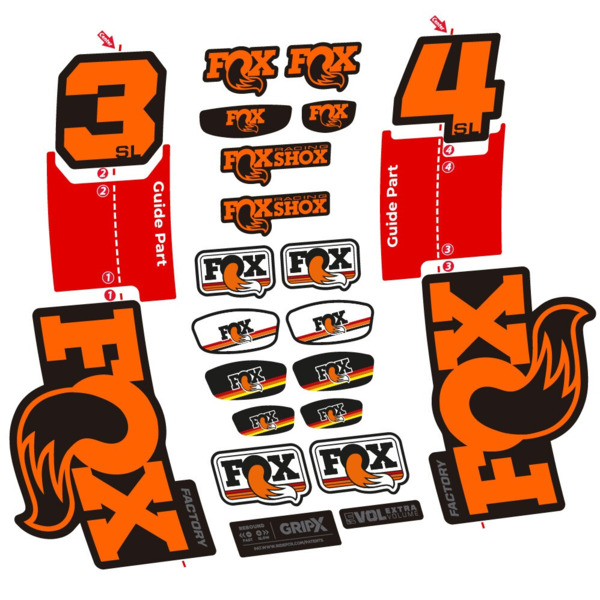 Fox 34 SL Factory Pegatinas en vinilo adhesivo Horquilla (11)