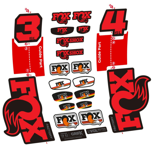 Fox 34 SL Factory Pegatinas en vinilo adhesivo Horquilla (19)