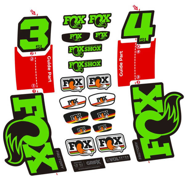 Fox 34 SL Factory Pegatinas en vinilo adhesivo Horquilla (24)