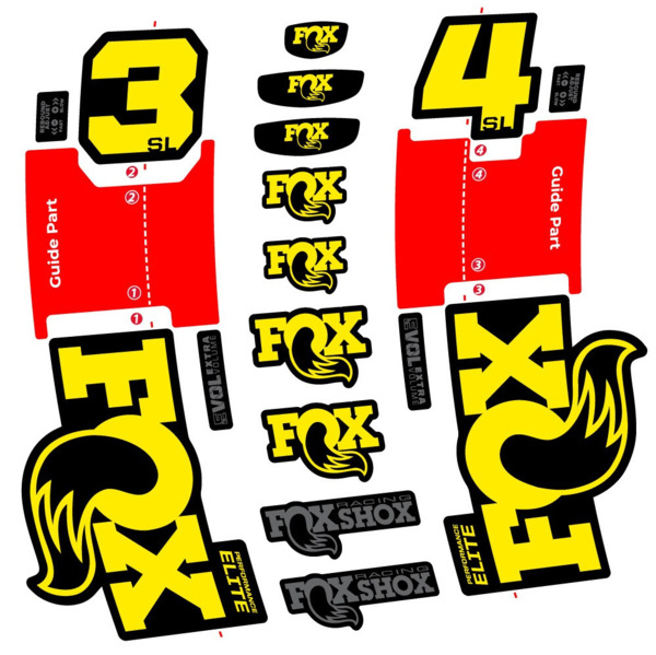 FOX 34 SL Performance Elite Pegatinas en vinilo adhesivo Horquilla (3)