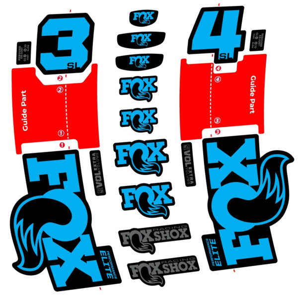 FOX 34 SL Performance Elite Pegatinas en vinilo adhesivo Horquilla (4)