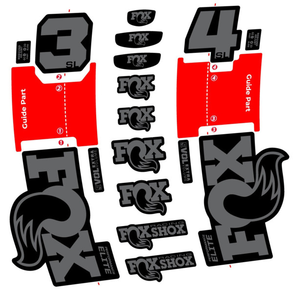 FOX 34 SL Performance Elite Pegatinas en vinilo adhesivo Horquilla (7)
