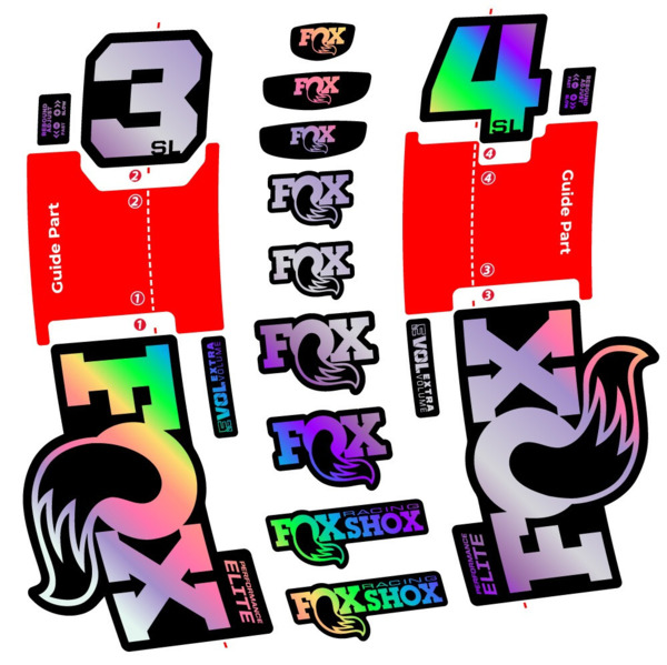 FOX 34 SL Performance Elite Pegatinas en vinilo adhesivo Horquilla (8)