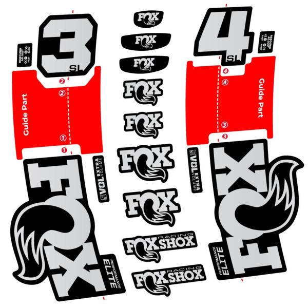FOX 34 SL Performance Elite Pegatinas en vinilo adhesivo Horquilla (15)