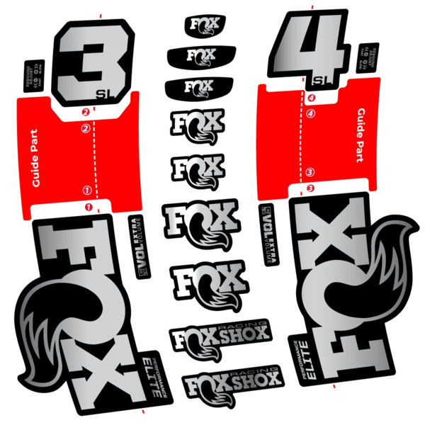 FOX 34 SL Performance Elite Pegatinas en vinilo adhesivo Horquilla (16)
