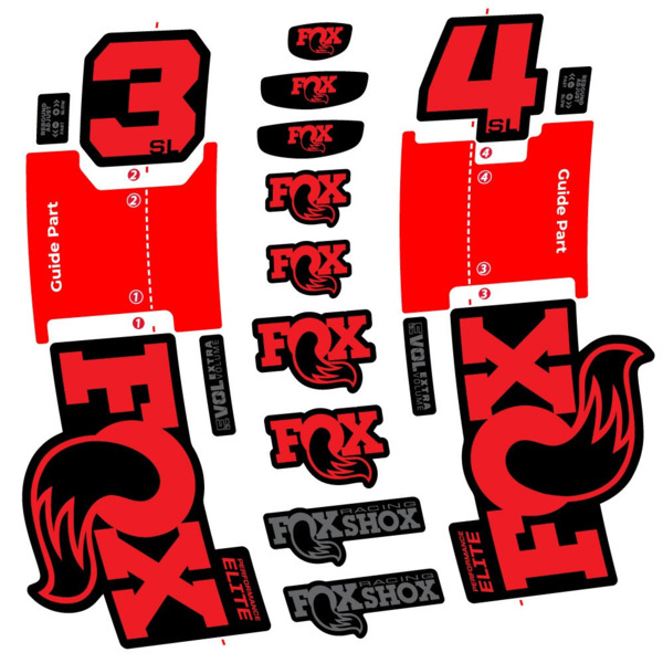 FOX 34 SL Performance Elite Pegatinas en vinilo adhesivo Horquilla (19)