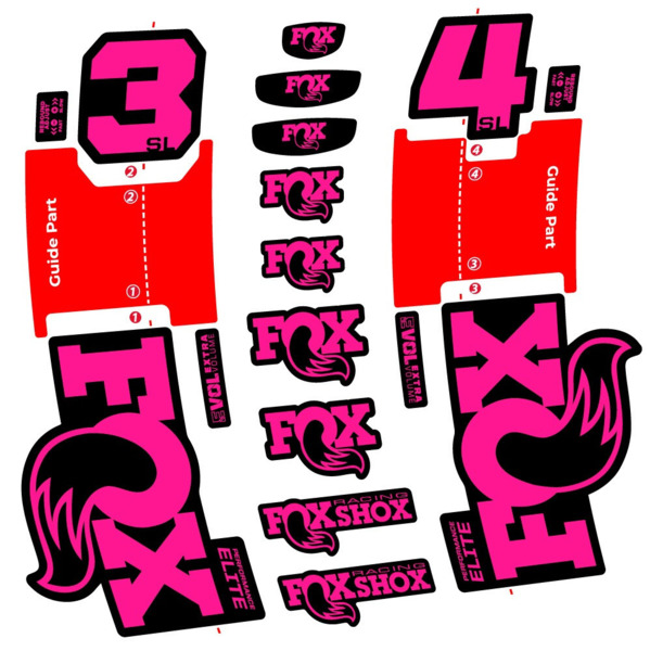 FOX 34 SL Performance Elite Pegatinas en vinilo adhesivo Horquilla (20)