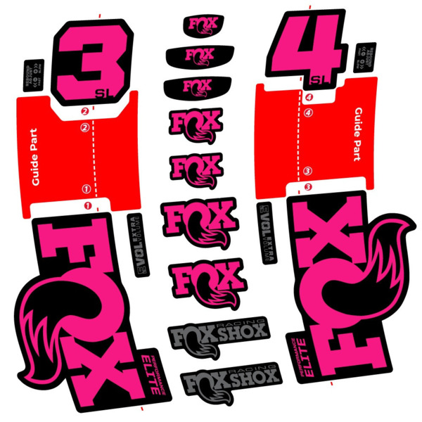FOX 34 SL Performance Elite Pegatinas en vinilo adhesivo Horquilla (21)