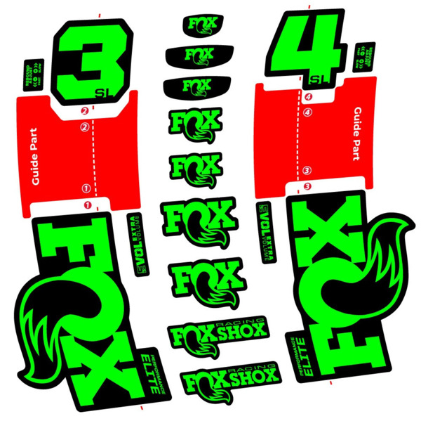 FOX 34 SL Performance Elite Pegatinas en vinilo adhesivo Horquilla (23)