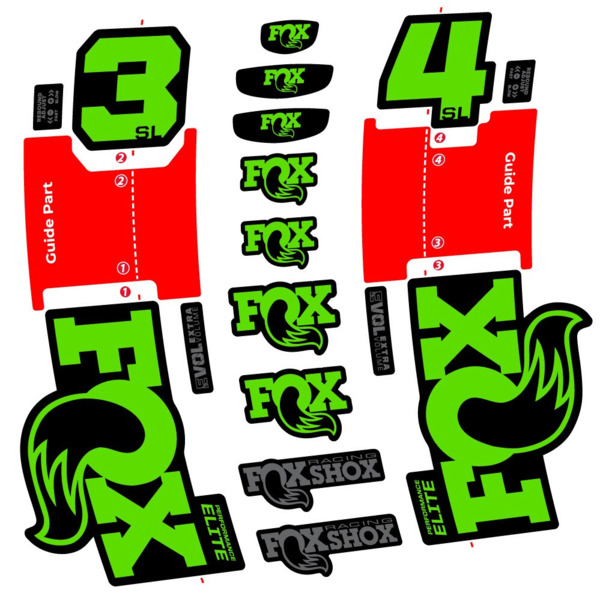 FOX 34 SL Performance Elite Pegatinas en vinilo adhesivo Horquilla (24)