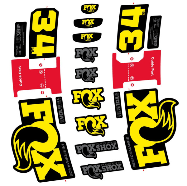FOX 34 SL Performance Pegatinas en vinilo adhesivo Horquilla (3)