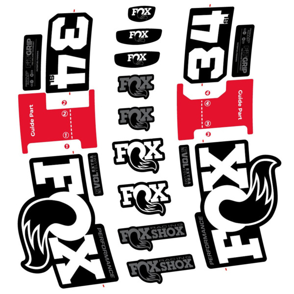 FOX 34 SL Performance Pegatinas en vinilo adhesivo Horquilla (6)