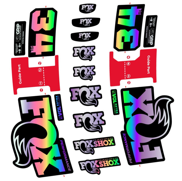 FOX 34 SL Performance Pegatinas en vinilo adhesivo Horquilla (8)