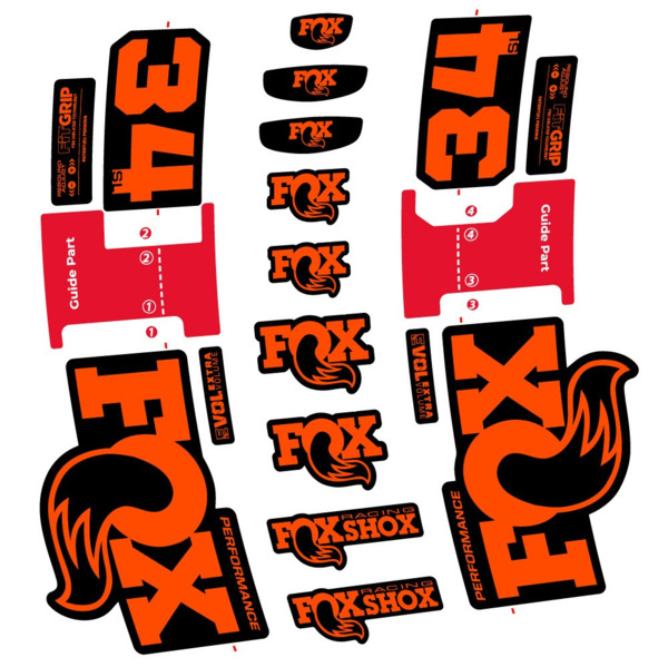 FOX 34 SL Performance Pegatinas en vinilo adhesivo Horquilla (10)