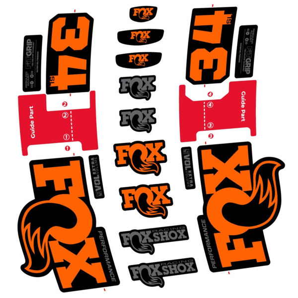 FOX 34 SL Performance Pegatinas en vinilo adhesivo Horquilla (11)