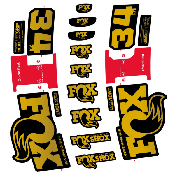 FOX 34 SL Performance Pegatinas en vinilo adhesivo Horquilla (13)
